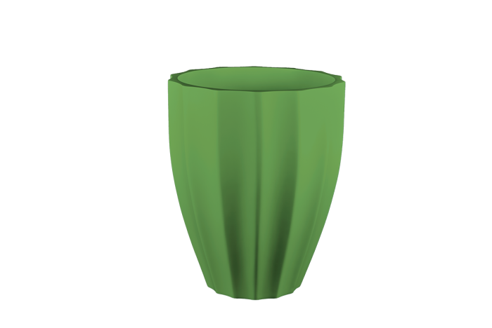 Alicante Fluted Round Planter