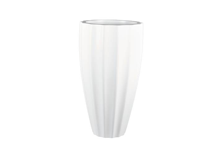 San Jose Tall Fluted Round Planter