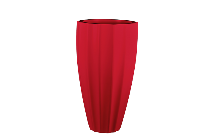 San Jose Tall Fluted Round Planter