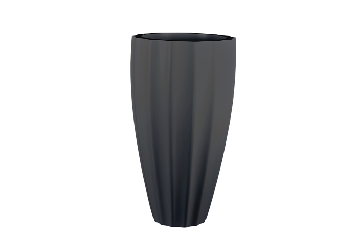 San Jose Tall Fluted Round Planter