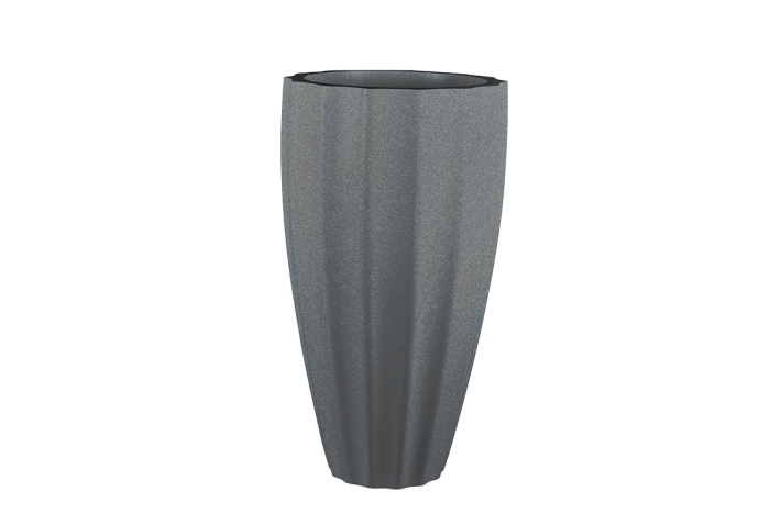 San Jose Tall Fluted Round Planter