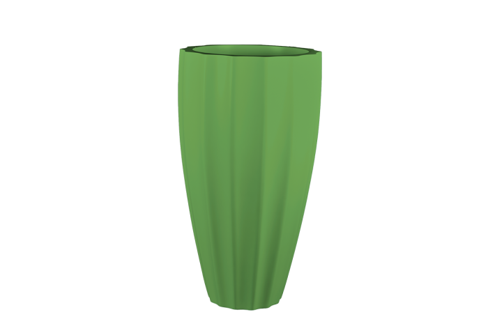 San Jose Tall Fluted Round Planter