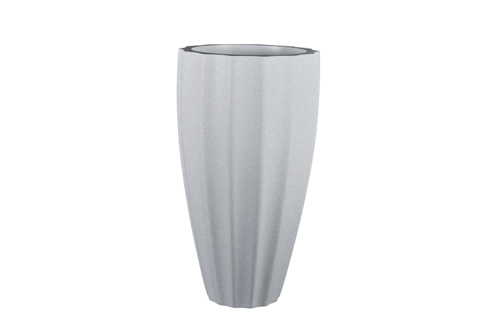 San Jose Tall Fluted Round Planter