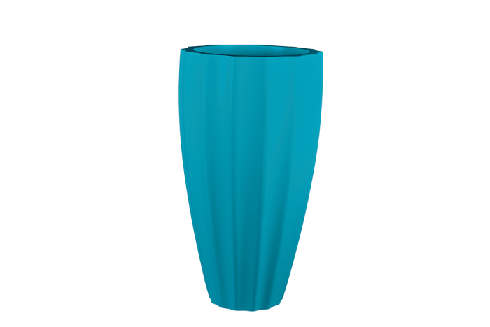 San Jose Tall Fluted Round Planter