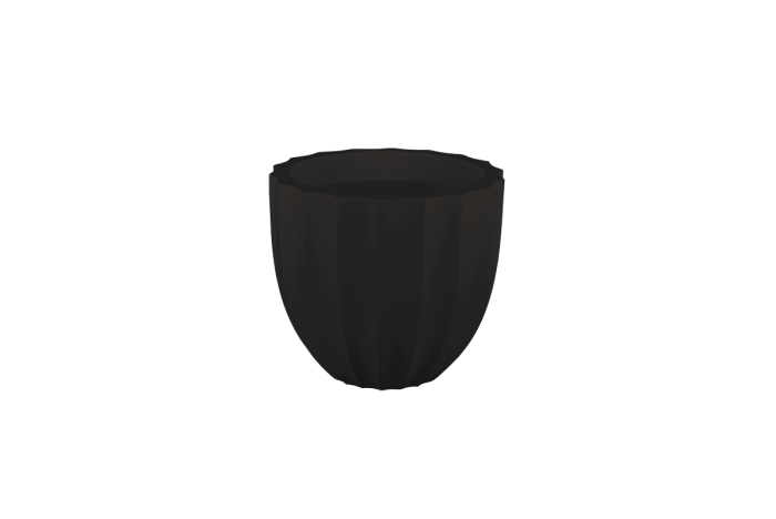 Santa Barbara Low Fluted Round Planter