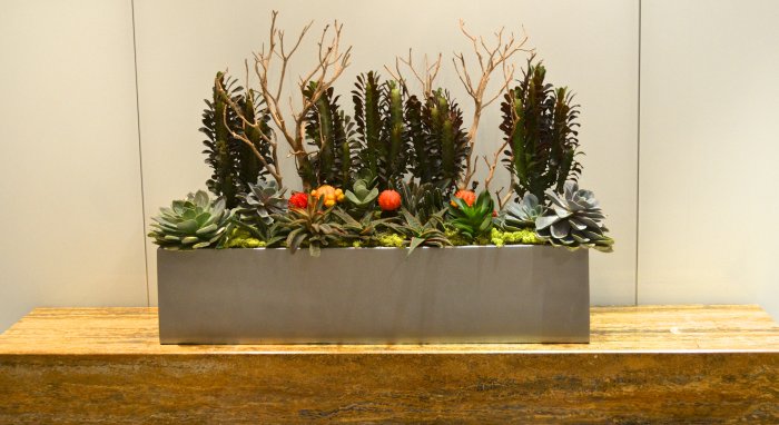 Vicksburg Rectangular Tabletop Planter