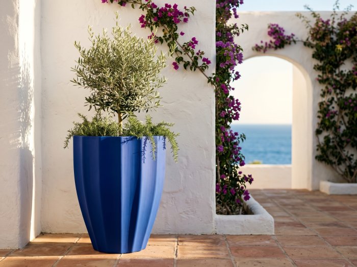 Alicante Fluted Round Planter