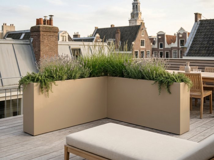 Amesbury Tall Corner Planter