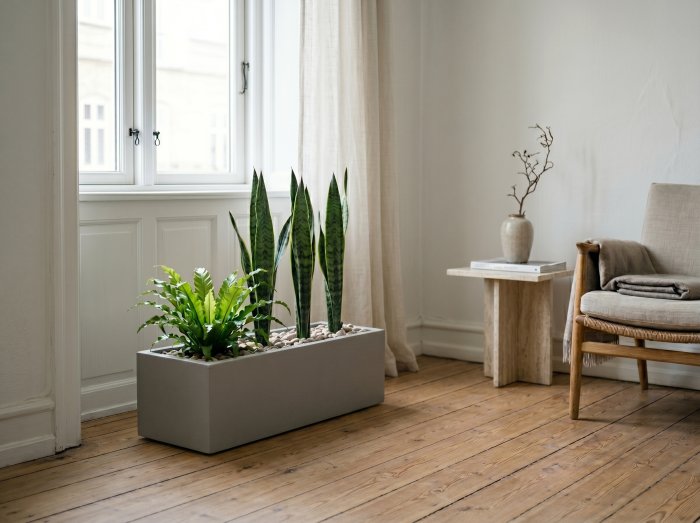 Cuba Low Rectangular Planter