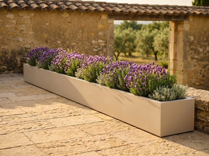 Cuba Low Rectangular Planter