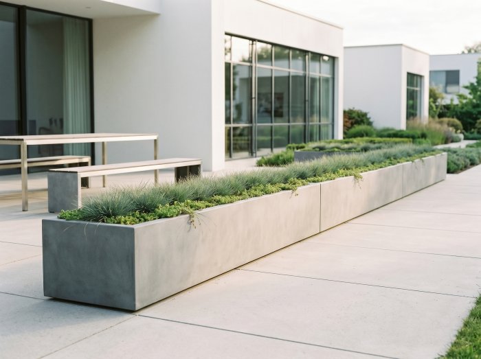 Cuba Low Rectangular Planter