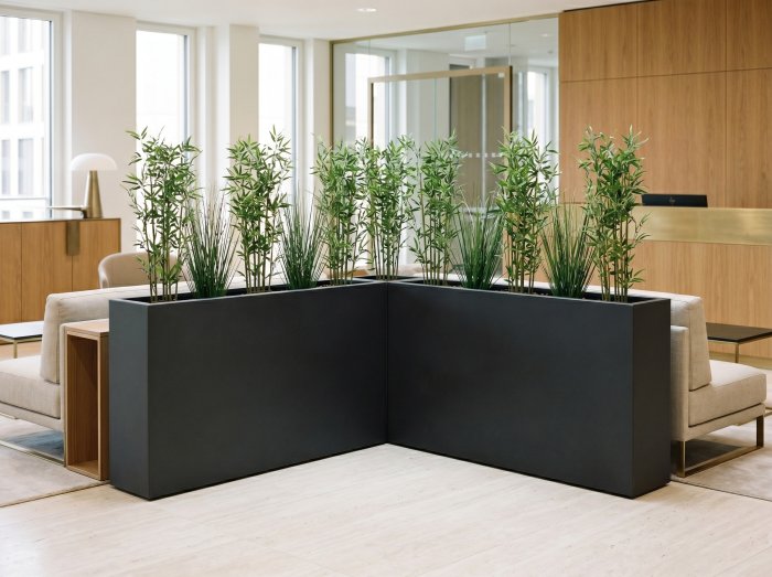 Delray Tall Corner Planter
